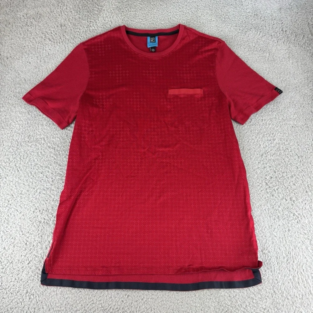 Nike Shirt Mens Roger Federer Red Crewneck Performance Rf Court Challenge Tennis
